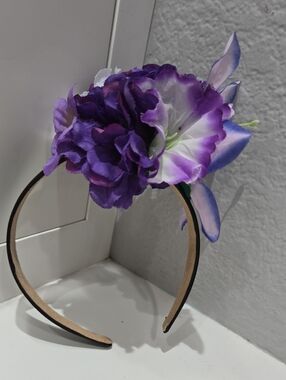 Floral Purple Headband for Women - Stylish Flower Hair Accessory